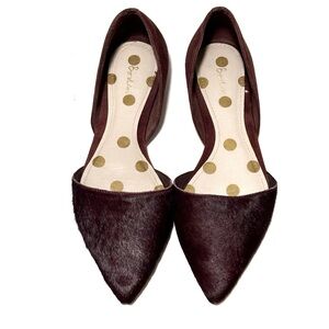 Boden Cow Hair Cleo D’orsay Pointed Toe Flats